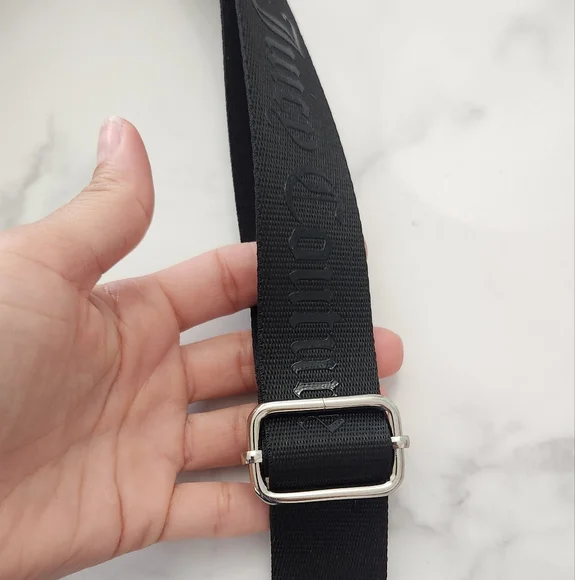 Juicy Couture Black "Let It Shine" Velvet Rhinestone Encrusted Crossbody Bag - Picture 6 of 17